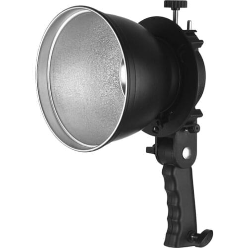 Handheld S-Type Flash Bracket Holder+7" 65 Degree Standard for Speedlite Flash Snoot Softbox Beauty Dish Photography Umbrella
