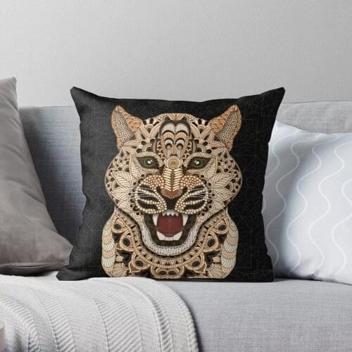Leopard Throw Pillow Cushion Cover Polyester throw pillows case on sofa home living room car seat decor 45x45cm