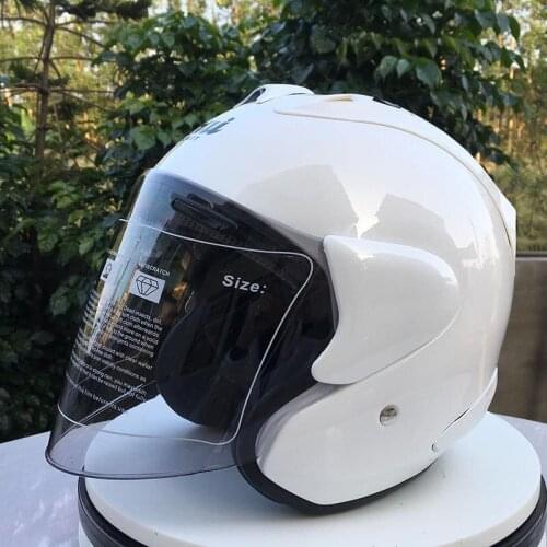 Motorcycle Helmet Safety Single Len Blue Helmet Half Face ABS Motorbike Helmet Electric Casque for Women/Men Casco