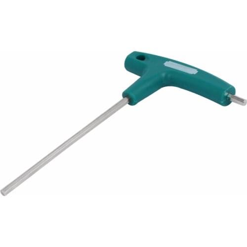 Uxcell Hot Sale 1 Pcs 4mm Tip Width T-Handle Double End Hexagon Hex Key Wrench Green 145mm Length