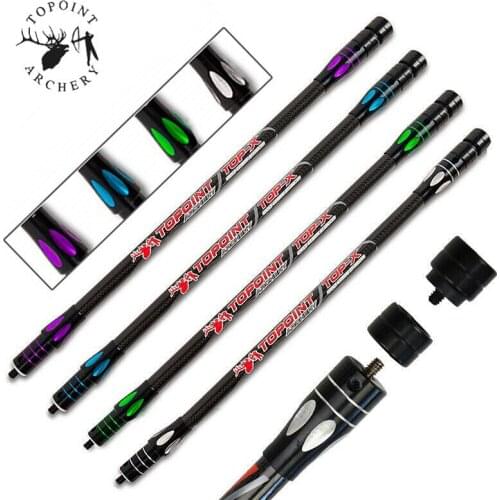 1pc 18" Archery Carbon Stabilizer Bar Balance Rod Main Long Rod Bow Shock Absorber Damping For Shooting Training Accessories