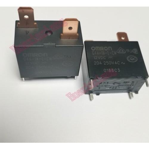10PCS/Lot G4A-1A-E-12VDC G4A-1A-E-24VDC G4A-1A-E 12V 24V 20A 250VAC Power Relay For Air Conditioning