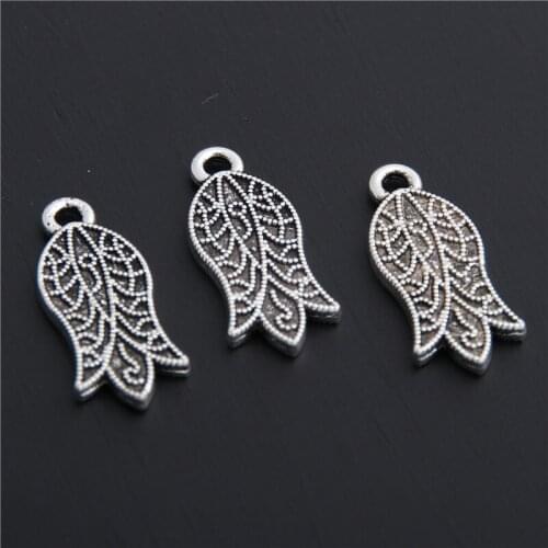 10pcs Silver Color Alloy Flower Charms Pendant Jewelry Findings For DIY Necklace A2842