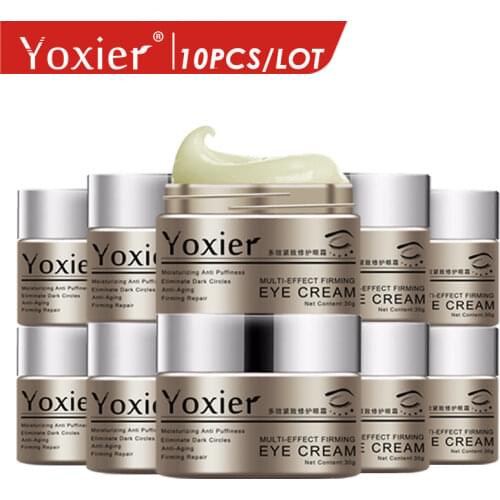 Yoxier Eye Cream Firming Eye Serum Moisturizing Anti-Aging Anti-Puffiness Fine Lines Dark Circle Nourish Snail Skin Care 10Pcs