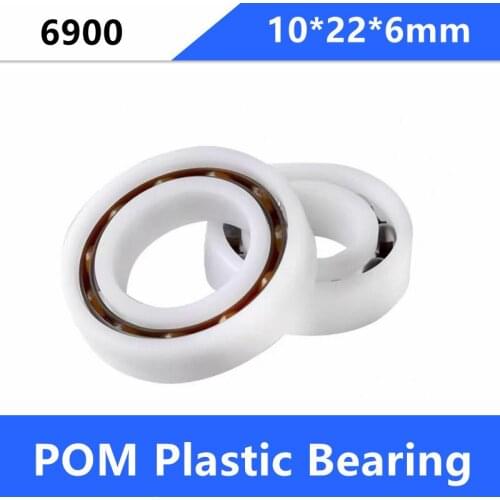 20/50pcs 6900 10mm POM Plastic bearings with Glass balls 10*22*6 mm nylon bearings 10x22x6