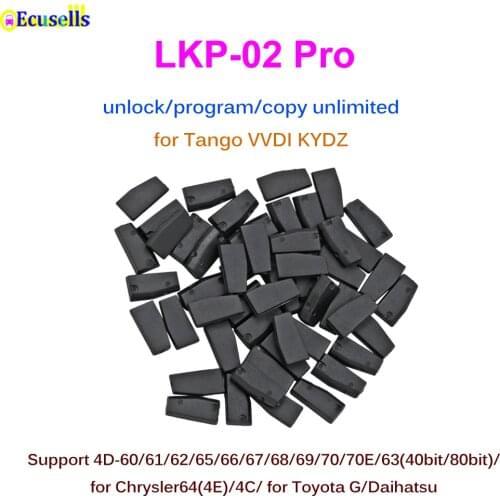 5PCS/10PCS/50PCS New LKP-02 PRO Car Key Chip Blank Chip for Tango VVDI KYDZ Key Programmer unlock/program/copy many chips
