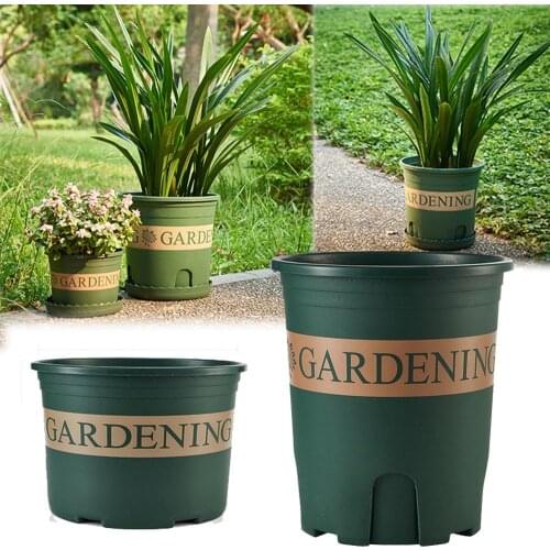Flower Pot Garden Supplies Nordic Green Root Plastic Flower Pot Rose Gallon Lotus Planting Basin Caliber Garden Decoration