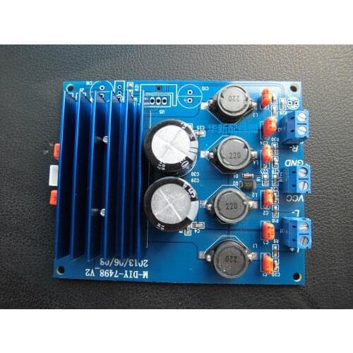 DC15V-35V 100W + 100W / 8 ohms 2.0 channel TDA7498 Digital amplifier board 81mm / 100mm / 23mm