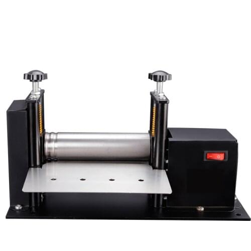 Electric small leather draw machine, manual glue dispenser machine, leather press laminating machine