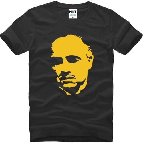 The Godfather T Shirts Men Mafia Printed Cotton O Neck Man t shirt Short Sleeve Mens God Father Tops Tees Free Shipping
