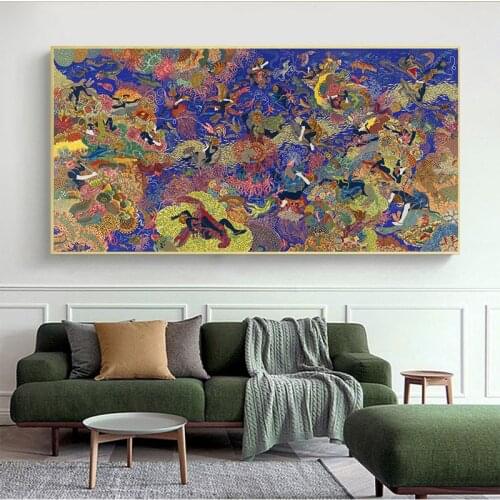 The Garden of Earthly Delights Classic Oil Painting Canvas Posters and Prints Cuadros Wall Art Pictures for Living Room