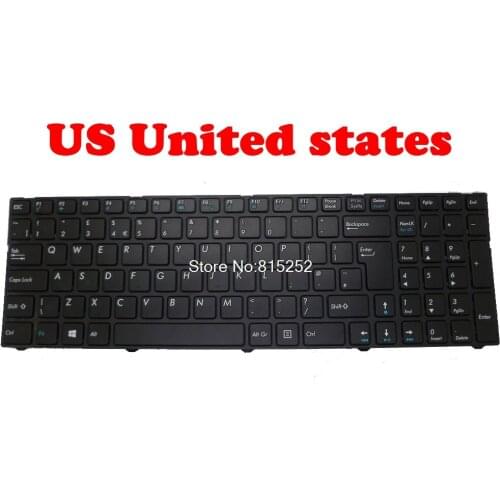 Laptop Keyboard For Medion AKOYA E7416 MD99312 MD99371 MD99460 MD99554 MD99585 MD99640 MD99585 Black With Frame US United states