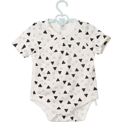 Summer Infant romper White Toddler Baby Boys Girls Cotton Onesies Short Sleeve Romper Jumpsuit Playsuit Baby Clothes NP013