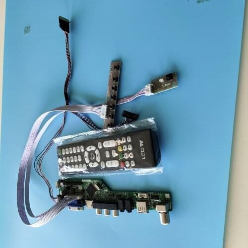 Kit for CLAA140WB01A 1366x768 Display Screen Remote Controller Board USB HDMI LVDS TV Monitor VGA AV 40pin Audio LCD Panel 14"