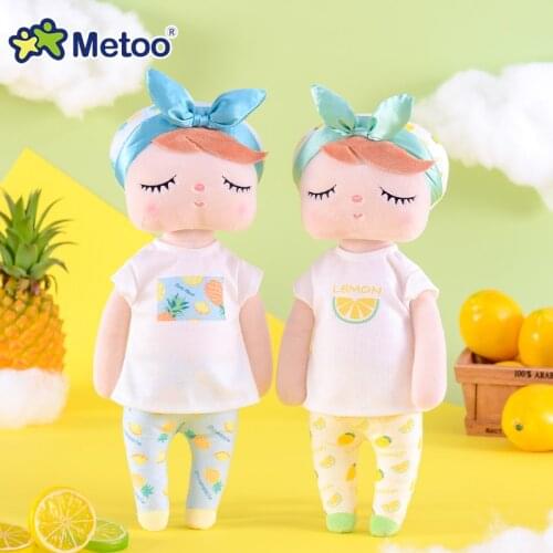 Metoo Dolls Angela Plush Toys Stuffed Animals Sweet Fruit Rabbit Cute Dreaming Girl Gift For Kids Children 2019 NEW