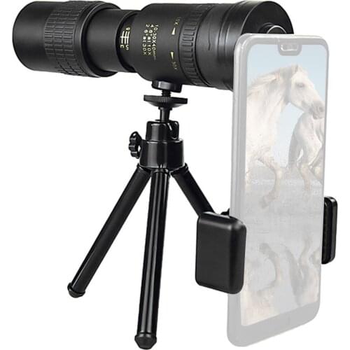 4K 10-300X40MM Super 3D Telephoto Zoom Monocular Telescope Anti-shake Waterproof For Smart Phones Bird Watching Hunting Camping
