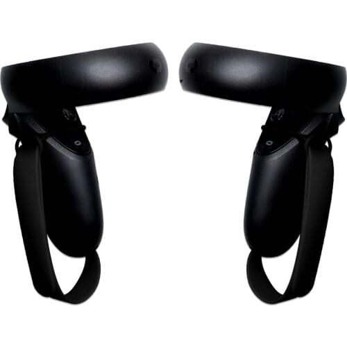 Soft Silicone VR Handle Grip Adjustable Fixing Belt Strap for Oculus Quest /Rift S VR Touch Controller Knuckle Strap Accessories