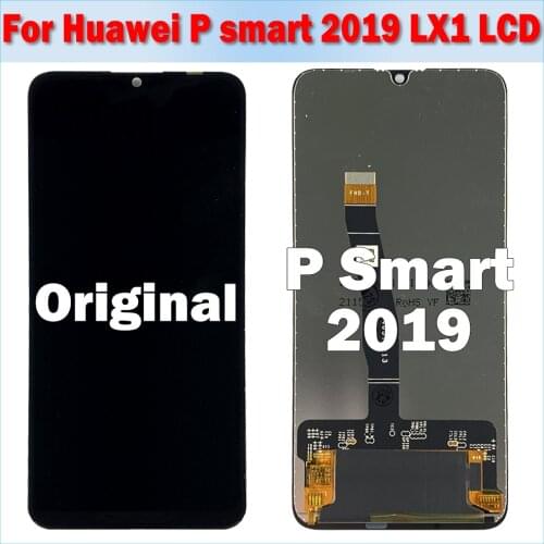 100% Test Original NEW For Huawei P Smart 2019 POT-LX3 POT-L23 POT-LX1 LCD Display Touch Screen Digitizer Assembly With Frame