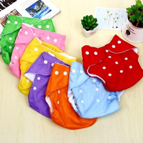 2021 New Baby Diapers Real Cloth Pocket Nappy Diaper Cover Wrap Nappy Newborn Cloth Diaper Training Pants Fit 3-15 Kg Baby