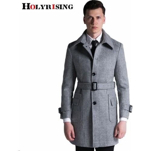 Autumn Winter wool coat Men wool jacket fashion coat high quality large Overcoat plus size s-6XL #18069 holyrising