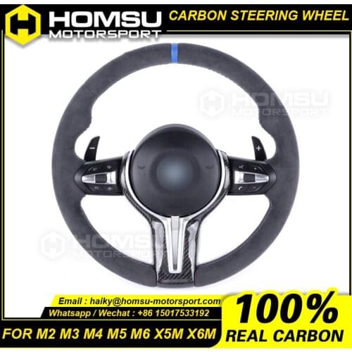 Full Leather Custom Steering Wheel For bmw M2 M3 M4 M5 M6 X5M X6M Full Leather Custom Steering Wheel