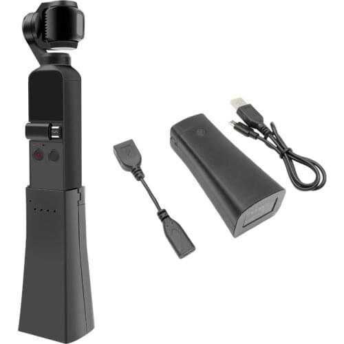 Mobile Power Bank for DJI OSMO PCOKET Battery Charger Dock Osmo Pocket Handheld Gimbal Extension Handle Grip Accessories