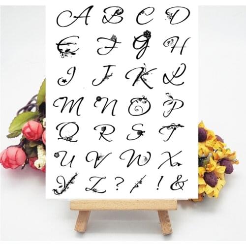 14*18CM Flower Text Transparent Clear Stamps / Silicone Seals Roller Stamp For DIY Scrapbooking Photo Album/Card Making