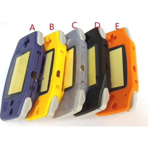 Clear Case Shell Cover for GBA Housing Case for GBA Console Buttons Screw Drive