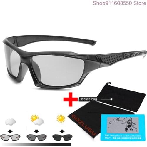GOZLUGU 2021 Photochromic Polarized Sunglasses Men Women Driving Day And Night Vision Goggles Discolor Sun Glasses Eyeglasses