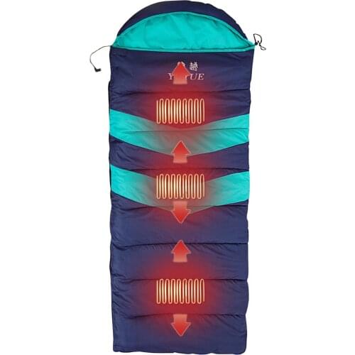 Camping Heated Sleeping Bag USB 5V 2A 3-stall adjustment Warm Waterproof Windproof Pouch For Outdoor Camping Hiking Fishing