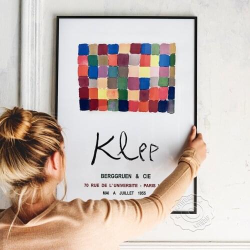 French Paul Klee Museum Art Exhibition Poster, Classic Retro Minimalist Wall Art Home Wall Picture Decor Abstract Geometric Prin