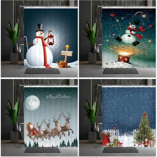 Bath Curtain English Bulldog Pet Dog Bath Screen Home Waterproof Shower Curtain Bathroom Decor Wall-Mounted Multiple Size