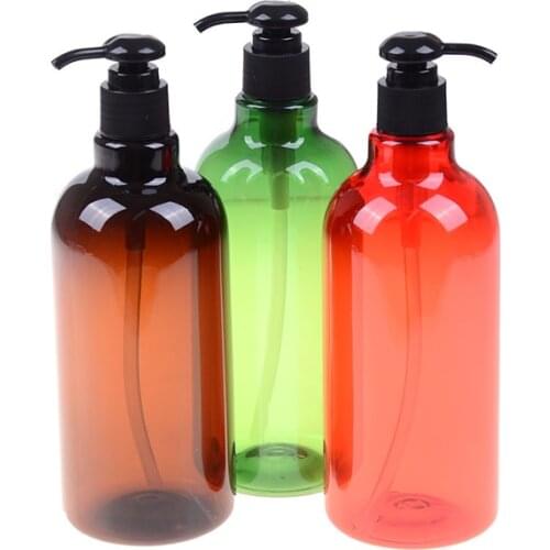1PC 500ml Travel Refillable Shampoo Lotion Hand Shower Gel Bottle Portable Soap Dispenser Empty Pump Foaming Bottle