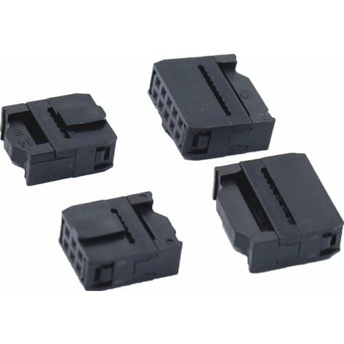 10set FC-6P FC-8P FC-10P FC-14P FC-16P To FC-40P IDC Socket 2x5 Pin Dual Row Pitch 2.54mm IDC Connector 10-pin cable socket