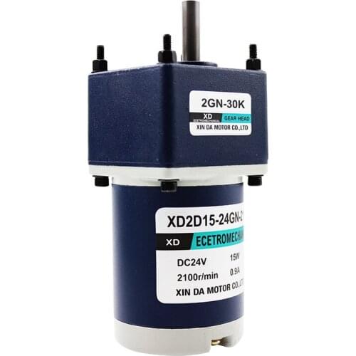 12V24V DC Motor 15W Gear Motor Gear Motor Low Speed Positive and Negative Adjustable Speed Mute Motor