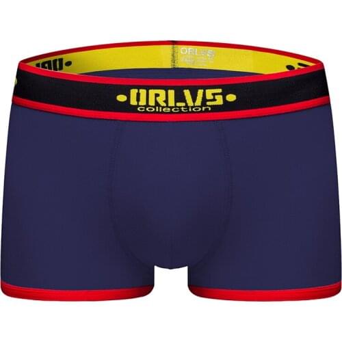 2020 ORLVS Brand Men Boxer Underwear New Cotton U Pouch Sexy Underpants Cueca Cotton Pants Boxer shorts Male Panties OR176
