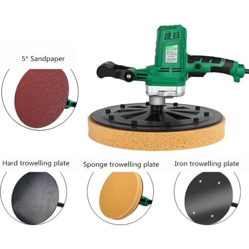 220V Hand-held Electric Concrete Epoxy Cement Mortar Trowel Wall Smoothing Polishing Machine 410MM Y