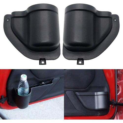 2x Car Front Door Storage Box Organizer Container Holder For Jeep Wrangler JL 2018 2019+ 2/4 Door