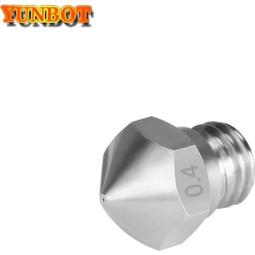 5Pcs MK10 Stainless Steel Nozzle For 3D Printer Parts 0.2/0.3/0.4/0.5/0.6/0.8/1.0mm 1.75mm Filament M7 Thread Nozzles 2