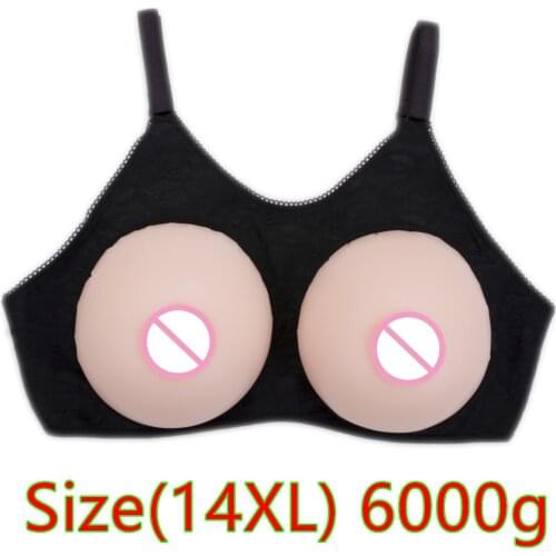 6000g/pair Huge Breast Form Silicone Breast Prosthesis Fake Artificial Breast Boobs Crossdresser Drag Queen Shemale Transgender