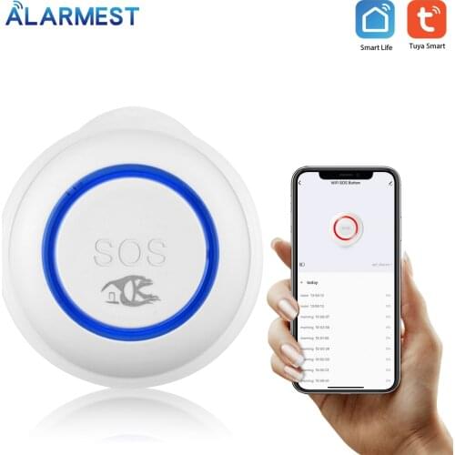ALARMEST Tuya WiFi SOS Emergency Panic Button work with Smart life for home security system