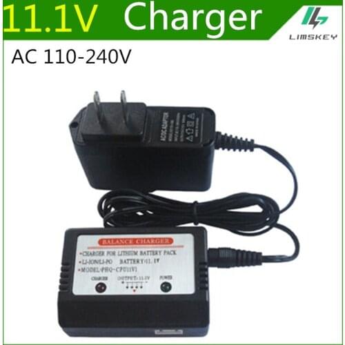 11.1V Balance Charger Units For 3S Lipo battery For Cheerson CX20 FT012 RC Toys 11.1V balance Charger Plug Input AC 110-240V
