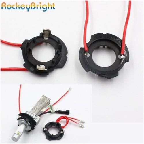 Rockeybright for VW GOLF 5 car LED headlight bulb H7 LED socket h7 led clip retainer adapter bulb holder for VW GOLF 5 Jetta