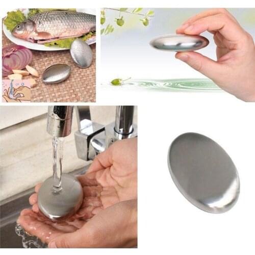 Stainless Steel Soap Shape Deodorize Smell from Hands Retail Eliminating Kitchen Bar bathroom Soap Useful Tools Smell Soap Bar