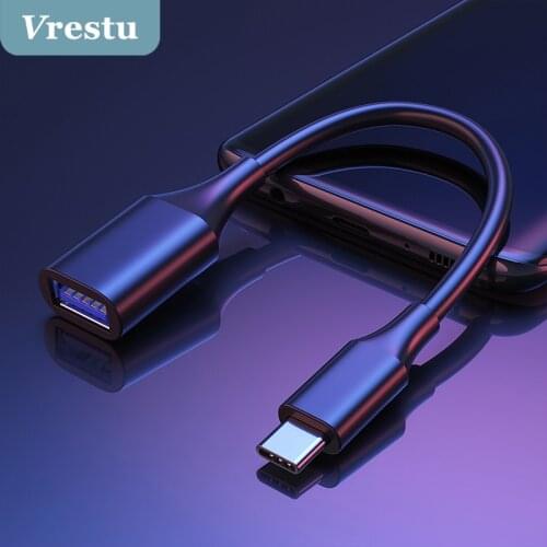 Type-C OTG Adapter Cable for Samsung S21 S20 S10 Xiaomi Mi 11 Android MacBook Mouse Gamepad Tablet PC USB C OTG USB 3.0 Female