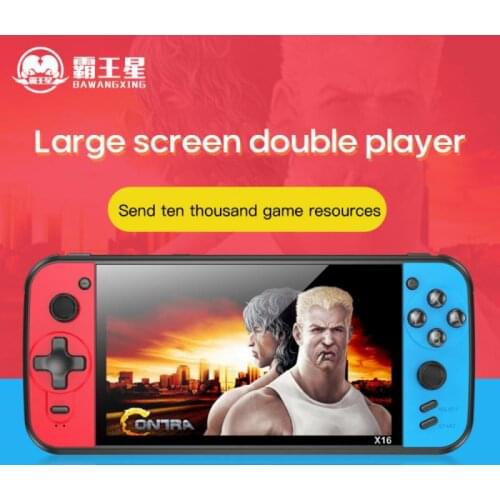 6.5-Inch Retro Video Game Console 8G Portable Handheld Gaming Videogame Machine Built-in 5000 Games Emulator Smart Gamepad