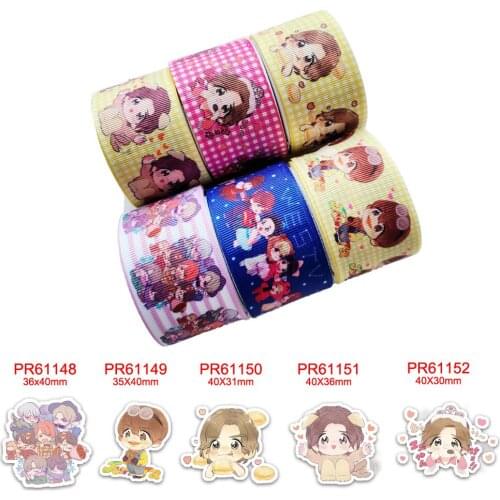 Cartoon Printed Grosgrain Ribbon 45847
