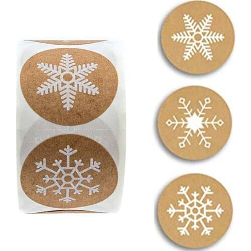 2.5cm 500pcs/roll Sticker Christmas Decorations for Home New Year Decor Gift Box Gift Bag Packing Stickers Labels