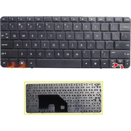SSEA Free Shipping New US Keyboard For HP Presario CQ10 Mini 110-3000 110-3100 Mini 210 Laptop 606618-001 608769-001