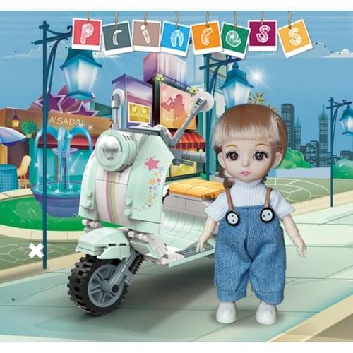 New Arrival 13 Moveable Jointed 16cm Dolls Bjd Doll Dress Up with Clothes Shoes Glasses Dolls Toy for Girls Gift Building blocks